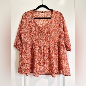 Antilia Femme | Boho Blouse | Women’s Size Large